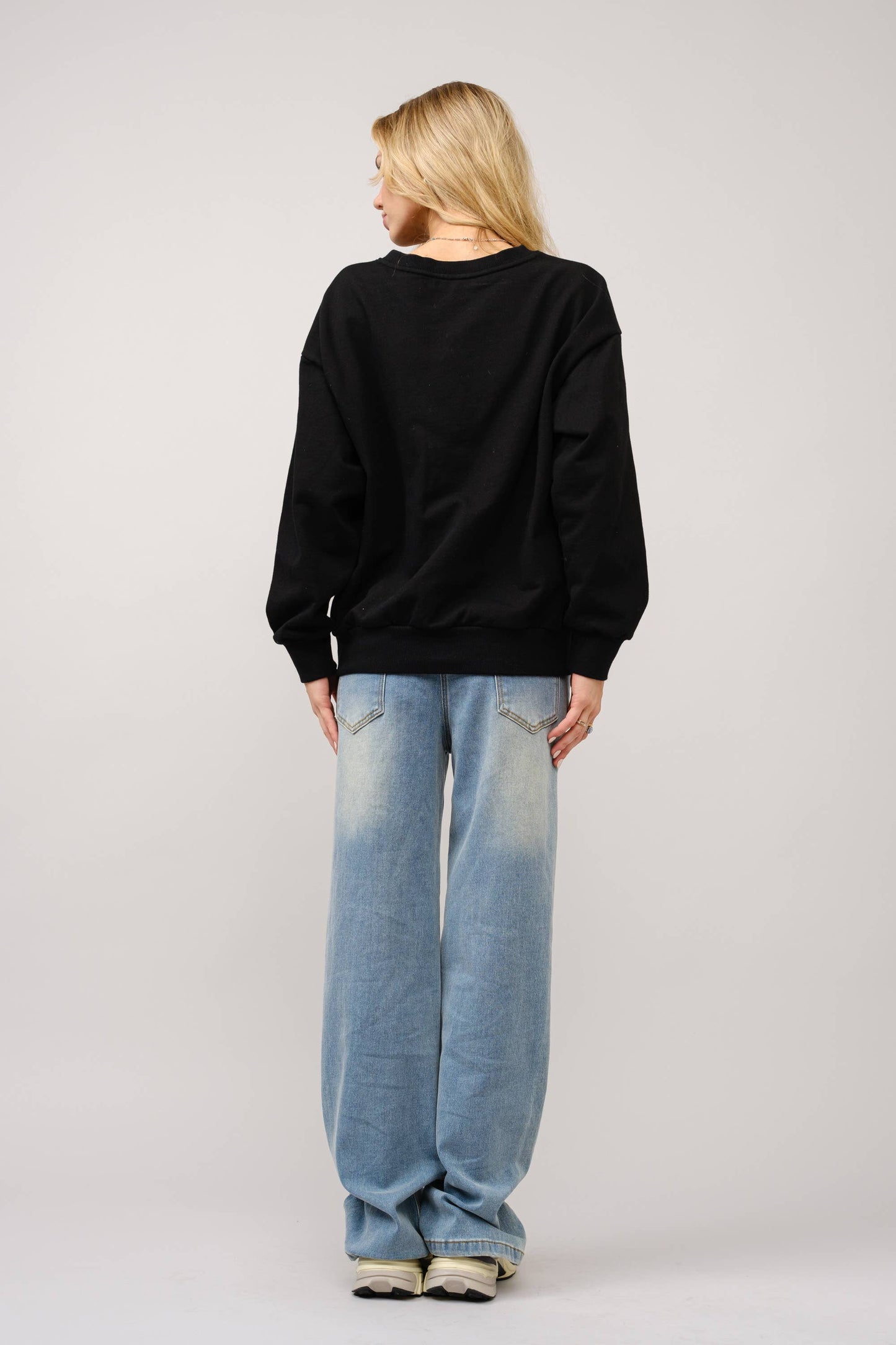 36325T - French Terry Boots Embroidered Pullover