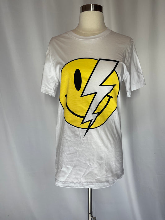 Lighting smiley tee